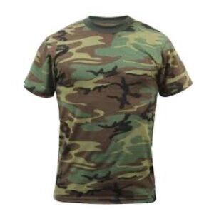 Rothco Men's Green Tactical Camo Short Sleeves Tee Shirt Size S